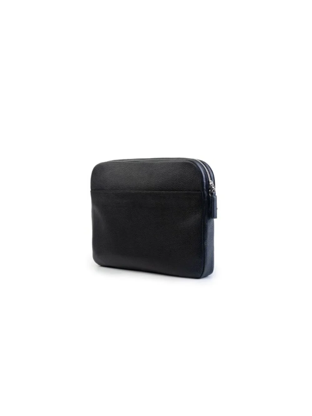 Men's/ Women's Black Italian Leather Slim Laptop Bag Lebanese Designer NWT